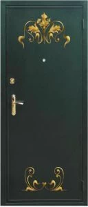 Дверь с кованными элементами DZ739