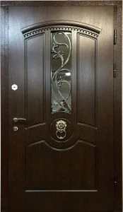 Дверь с кованными элементами DZ486