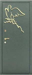 Дверь с кованными элементами DZ711