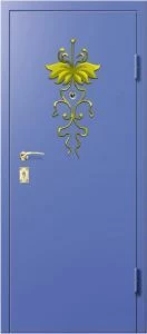 Дверь с кованными элементами DZ746