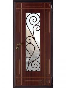 Дверь с кованными элементами DZ533