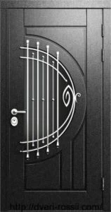 Дверь с кованными элементами DZ530
