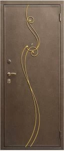 Дверь с кованными элементами DZ755