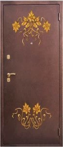 Дверь с кованными элементами DZ749