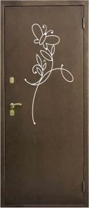 Дверь с кованными элементами DZ747