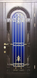 Дверь с кованными элементами DZ729