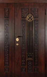 Дверь с кованными элементами DZ611